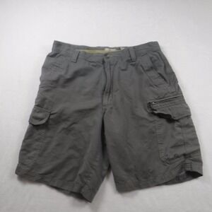 Ascend Cargo Shorts Men's Size 34 Khaki Golf Preppy Summer Hiking Zip Pocket